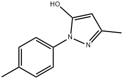 3-METHYL-1-(4-METHYLPHENYL)-1H-PYRAZOL-5-OL Struktur