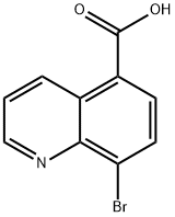 8-Bromo-5-quinolinecaroxylic acid Struktur