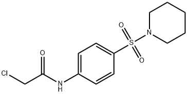 2-CHLORO-N-[4-(PIPERIDINE-1-SULFONYL)-PHENYL]-ACETAMIDE Struktur