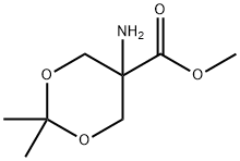 1,3-Dioxane-5-carboxylicacid,5-amino-2,2-dimethyl-,methylester(9CI) Struktur