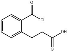 Benzenepropanoic acid, 2-(chlorocarbonyl)- (9CI) Struktur