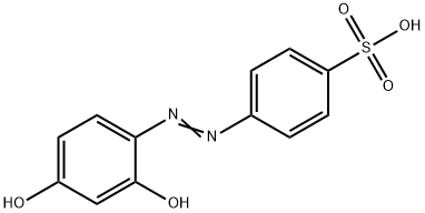 4-[(2,4-dihydroxyphenyl)azo]benzenesulphonic acid Struktur