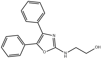 Oxazole, 4,5-diphenyl-2-((2-hydroxyethyl)amino)- Struktur