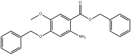 Benzyl 2-amino-4-(benzyloxy)-5-methoxybenzoate Struktur