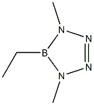 4,5-Dihydro-5-ethyl-1,4-dimethyl-1H-tetrazaborole Struktur