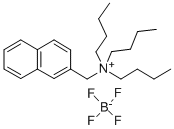 N-(2-NAPHTHYL METHYL)-N,N,N-TRIBUTYL AMMONIUM TETRAFLUOROBORATE Struktur