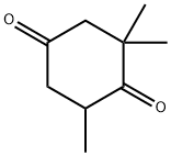 3,5,5-Trimethylcyclohexane-1,4-dione Struktur