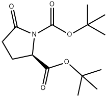 (2R)-5-Oxo-1,2-pyrrolidinedicarboxylic acid 1,2-bis(tert-butyl) ester Struktur