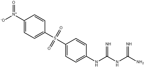 1-[4-[(4-Nitrophenyl)sulfonyl]phenyl]biguanide Struktur