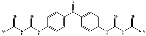 1,1'-[Sulfinylbis(4,1-phenylene)]bisbiguanide Struktur