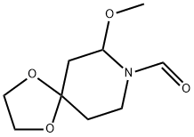 8-FORMYL-7-METHOXY-1,4-DIOXA-8-AZASPIRO[4.5]DECANE Struktur