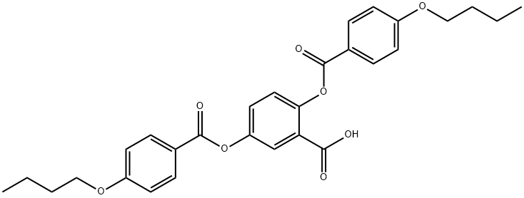 2,5-DI(4-BUTYLOXYBENZYLOXY)BENZOIC ACID Struktur