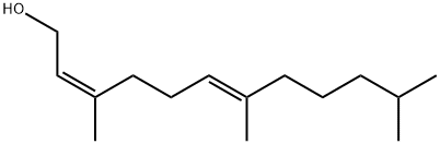 (2Z,6E)-3,7,11-Trimethyl-2,6-dodecadien-1-ol Struktur