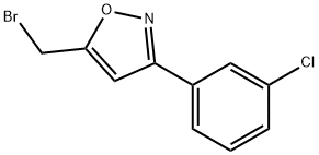 5-BROMOMETHYL-3-(3-CHLORO-PHENYL)-ISOXAZOLE Struktur