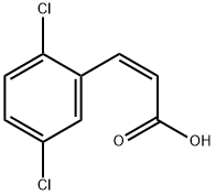 (Z)-3-(2,5-Dichlorophenyl)propenoic acid Struktur