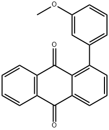 1-(3-Methoxyphenyl)-9,10-anthraquinone Struktur