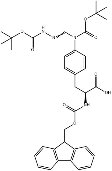 (S)-FMOC-(4-PMC-GYANIDINO)-PHENYLALANINE Struktur