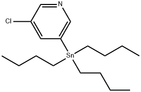 5-Chloro-3-(tributylstannyl)pyridine Struktur