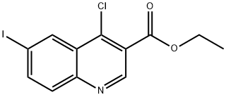 4-CHLORO-6-IODO-QUINOLINE-3-CARBOXYLIC ACID ETHYL ESTER Struktur