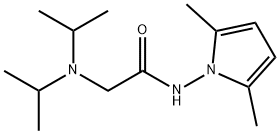 2-(Diisopropylamino)-N-(2,5-dimethyl-1H-pyrrol-1-yl)acetamide Struktur