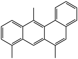 Benz(a)anthracene, 6,8,12-trimethyl- Struktur