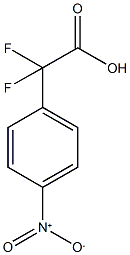 2,2-DIFLUORO-2-(4-NITROPHENYL)ACETIC ACID Struktur