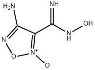 1,2,5-Oxadiazole-3-carboximidamide,4-amino-N-hydroxy-,2-oxide(9CI) Struktur