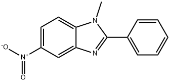 1-METHYL-5-NITRO-2-PHENYLBENZIMIDAZOLE Struktur