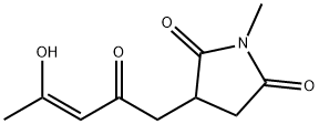 2,5-Pyrrolidinedione, 3-[(3Z)-4-hydroxy-2-oxo-3-pentenyl]-1-methyl- (9CI) Struktur