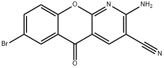 2-氨基-7-溴-5-氧代-5H-[1]苯并吡喃[2,3-B]吡啶-3-甲腈, 206658-80-2, 結(jié)構(gòu)式