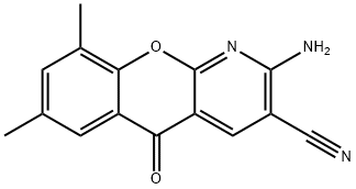 2-AMINO-7 9-DIMETHYL-5-OXO-5H(1)BENZO- Struktur