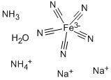 PENTACYANOAMINE FERROATE, AMMONIUM DISOD IUM SALT HYDRATE, 90 Struktur