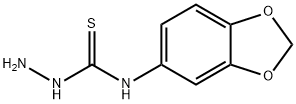 4-(3,4-METHYLENEDIOXYPHENYL)-3-THIOSEMICARBAZIDE Struktur