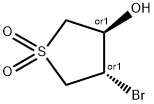 Trans-4-bromo-1,1-dioxo-tetrahydrothiphen-3-ol Struktur