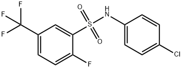 m-Toluenesulfonanilide, 4-chloro-.alpha.,.alpha.,.alpha.,6-tetrafluoro- Struktur