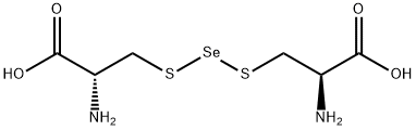 (2R)-2-[[[(1R)-1-carboxy-2-sulfanyl-ethyl]amino]selanylamino]-3-sulfan yl-propanoic acid Struktur