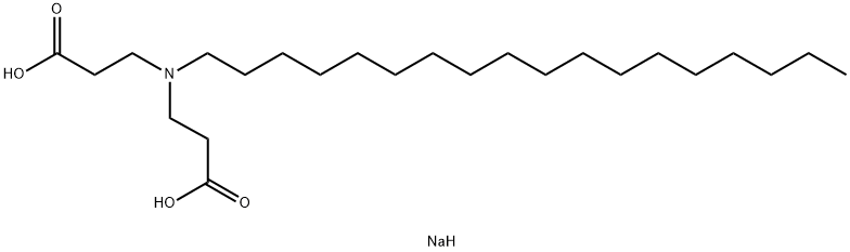 disodium N-(2-carboxyethyl)-N-octadecyl-beta-alaninate  Struktur