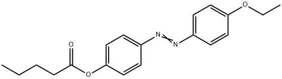 Valeric acid p-(p-ethoxyphenylazo)phenyl ester Struktur