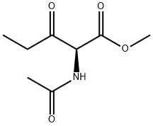 Norvaline,  N-acetyl-3-oxo-,  methyl  ester Struktur