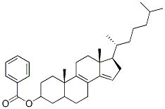 3-benzoyloxycholesta-8,14-diene Struktur