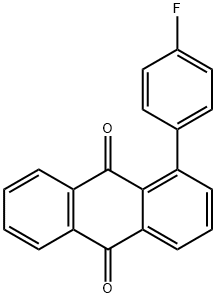 1-(4-Fluorophenyl)-9,10-anthraquinone Struktur