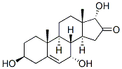 Androst-5-en-16-one, 3,7,17-trihydroxy-, (3beta,7alpha,17alpha)- (9CI) Struktur