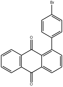 1-(4-Bromophenyl)-9,10-anthraquinone Struktur