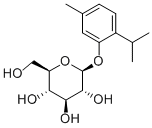 THYMOL-B-D-GLUCOPYRANOSIDE Structure