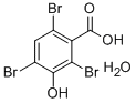 3-HYDROXY-2,4,6-TRIBROMOBENZOIC ACID MONOHYDRATE Struktur