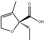 2-Furancarboxylicacid,2-ethyl-2,5-dihydro-3-methyl-,(2S)-(9CI) Struktur