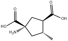 1,3-Cyclopentanedicarboxylicacid,1-amino-4-methyl-,(1S,3R,4R)-(9CI) Struktur