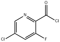 2-Pyridinecarbonylchloride,5-chloro-3-fluoro-(9CI) Struktur