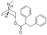 α-Phenylbenzenepropionic acid 8-methyl-8-azabicyclo[3.2.1]octan-3-yl ester Struktur