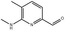 2-Pyridinecarboxaldehyde, 5-methyl-6-(methylamino)- (9CI) Struktur